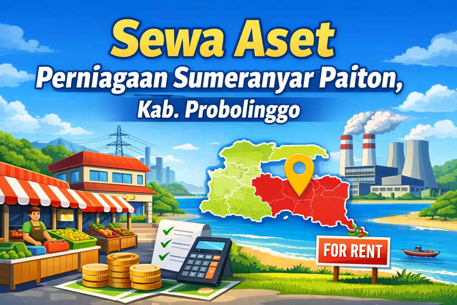 Sewa Aset Perniagaan Sumeranyar Paiton, Kabupaten Probolinggo