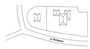 Denah Sewa Aset Perkantoran Rumah Dinas Bina Marga, Kota Probolinggo - Jl. Pahlawan