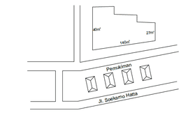 Denah Sewa Aset Tanah Kosong Kebun Rumput Kemayoran, Kab. Bangkalan - Desa Kemayoran Bangkalan