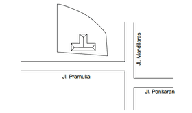 Denah Sewa Aset Perkantoran Rumah Dinas, Kab. Pamekasan - Jl Pramuka Baturambat